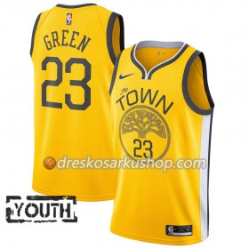 Dječji NBA Dres Golden State Warriors Draymond Green 23 Nike 2018-19 Žuti Swingman